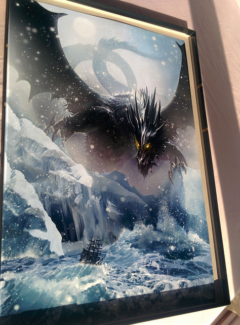 Art Print **Blue Dragon** 13x19 Inches